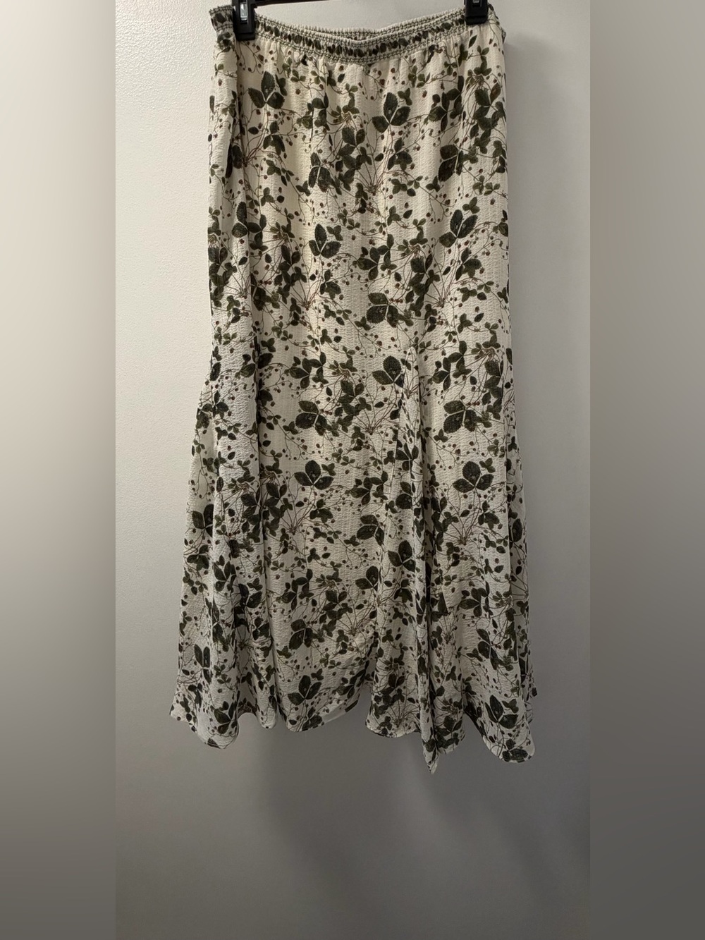 NWT Max Studio London Botanical Floral Maxi Skirt L
